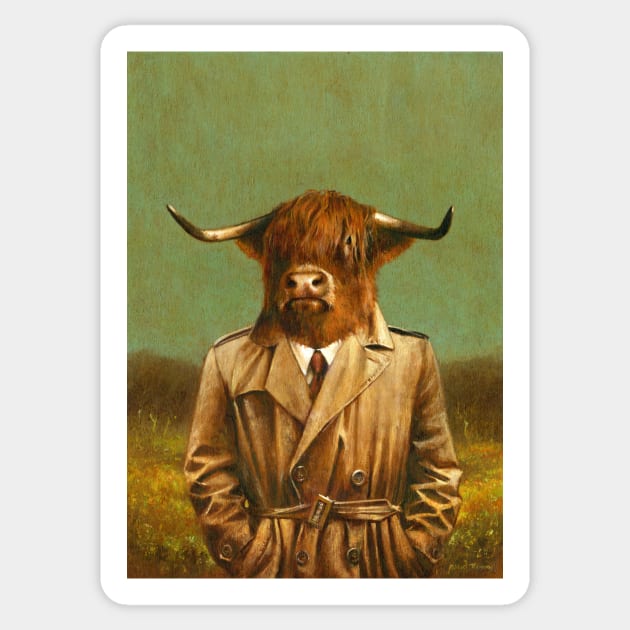 Gabardine Angus Sticker by mictomart